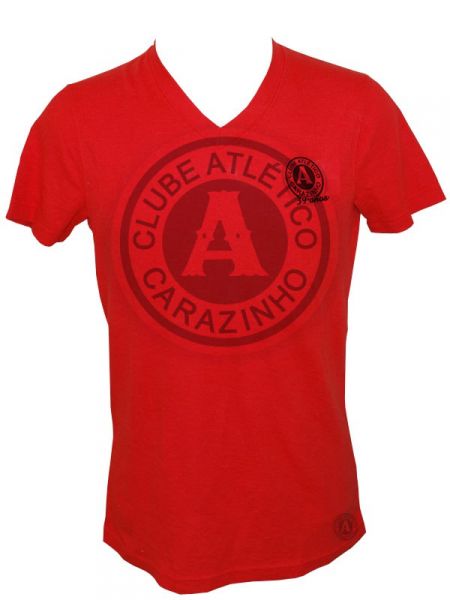Camisa gola V Atlético Lançamento vermelha